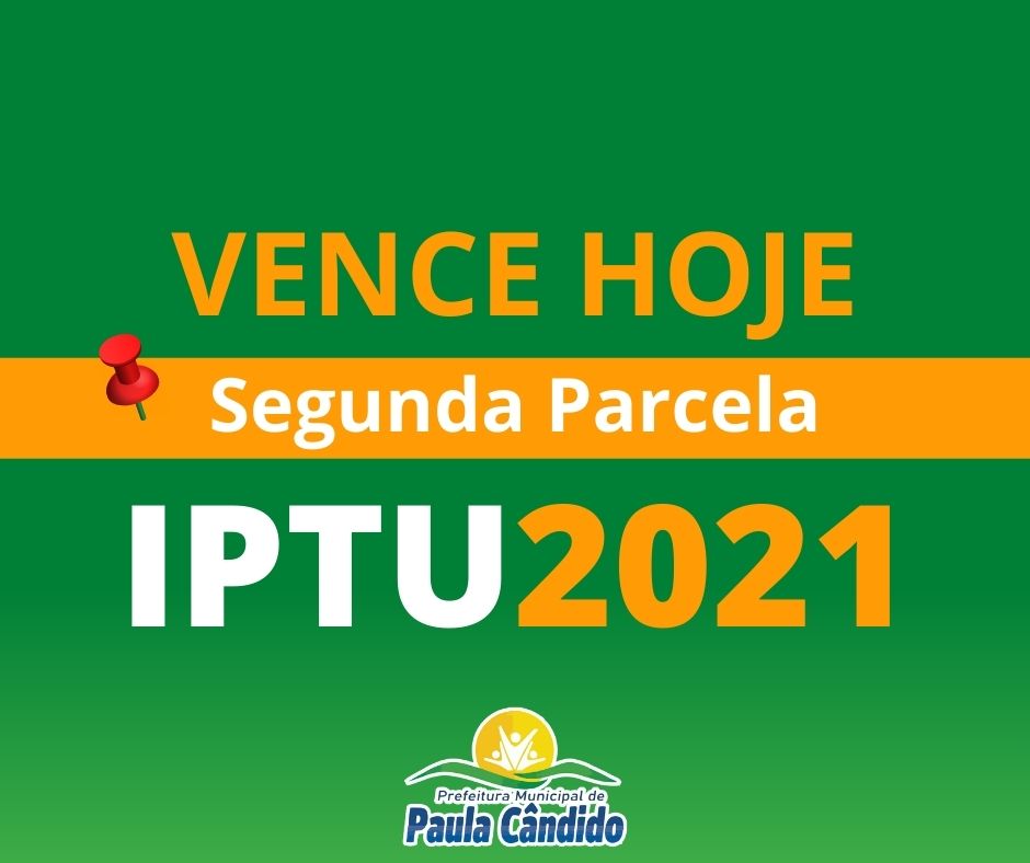 Notícias Prefeitura Municipal de Paula Cândido - Prazo para pagamento do IPTU termina nesta segunda-feira